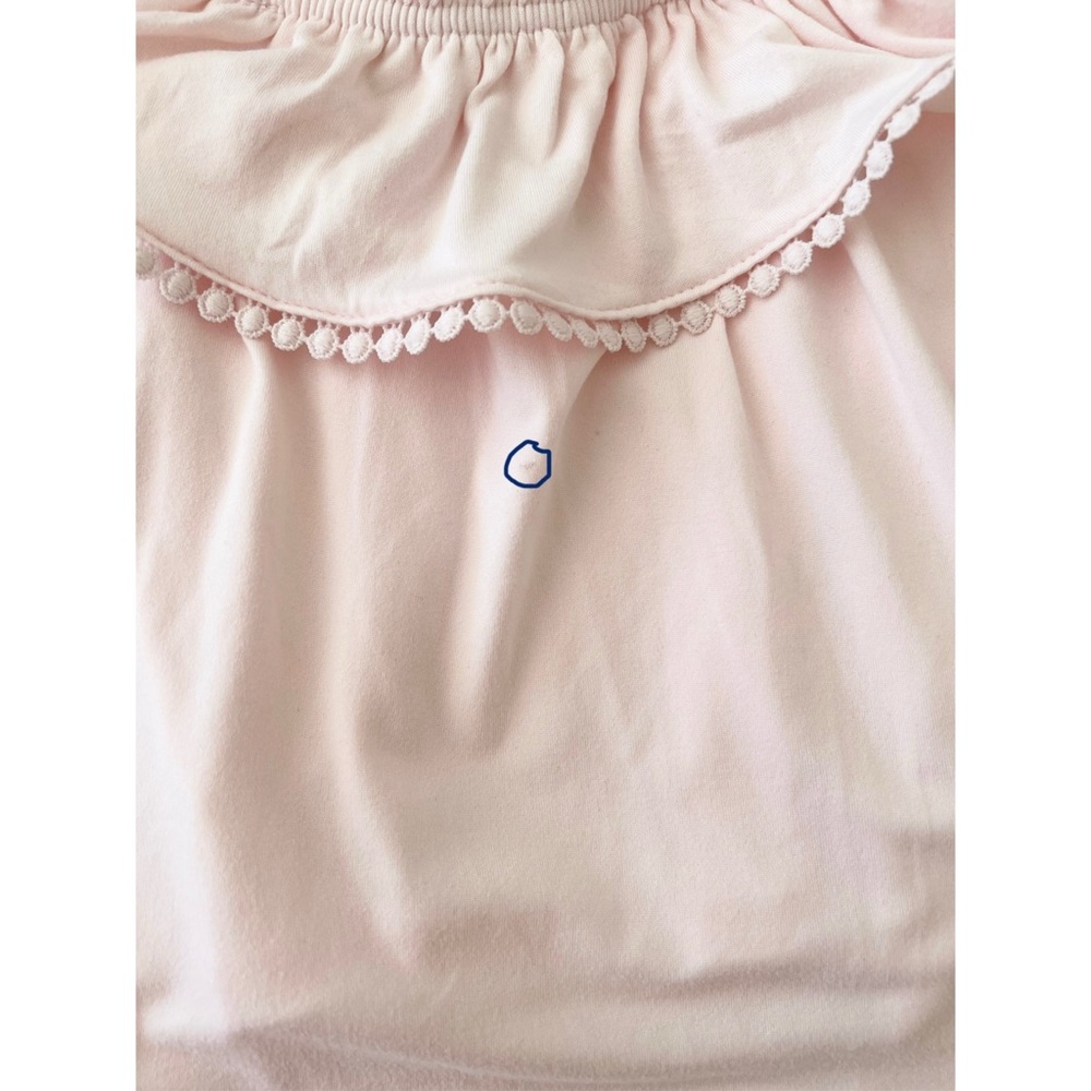 (NWT) btween Pink Ruffle Tank & Floral Shorts SET, Pom Pom, Trim Bows | Girl 5T - Picture 4 of 11
